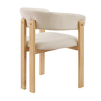 Dusklia - Bridget Set of 2 Dining Chairs - Cream Linen