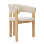 Dusklia - Bridget Set of 2 Dining Chairs - Cream Linen