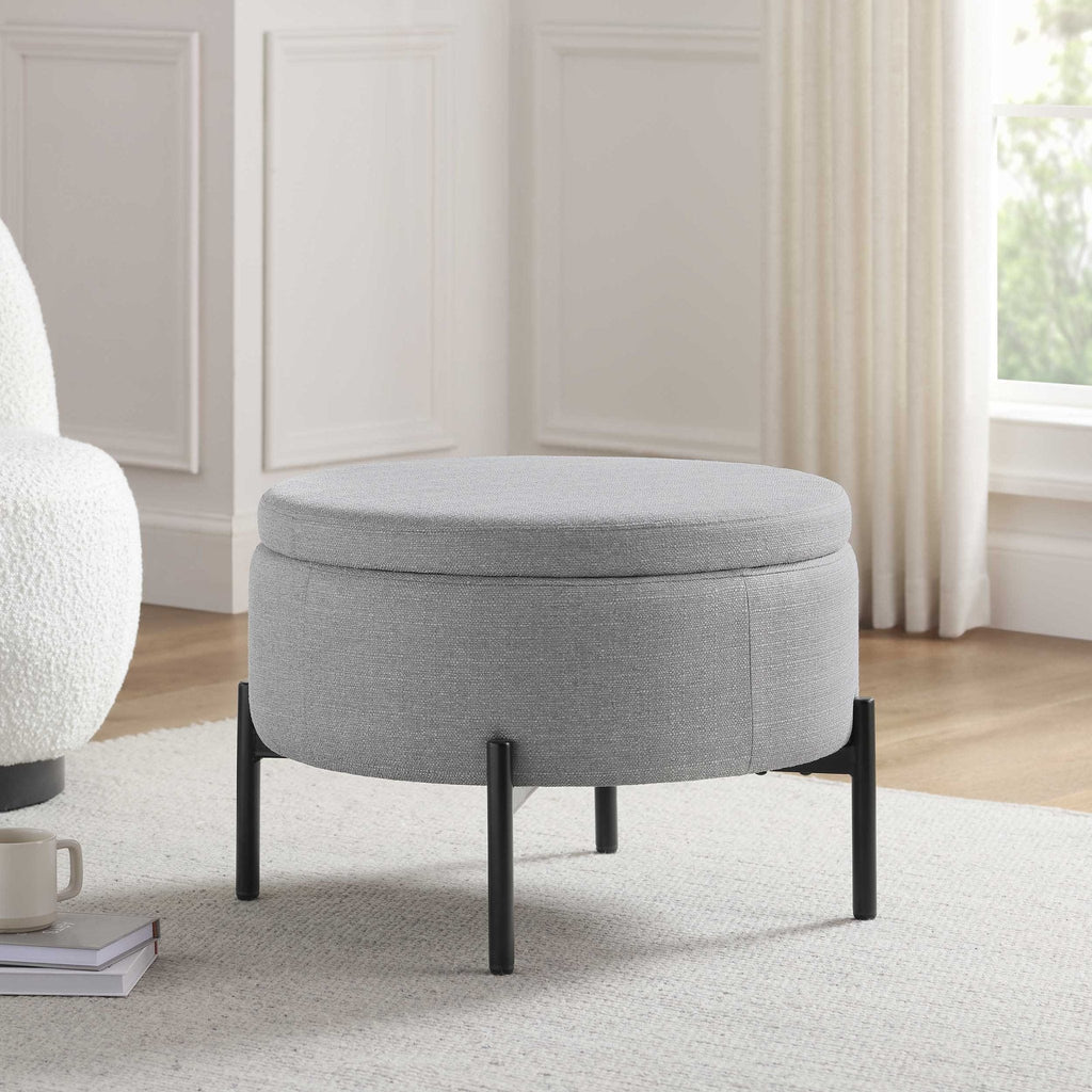 Dusklia - Bristol Pouffe - Mid Grey