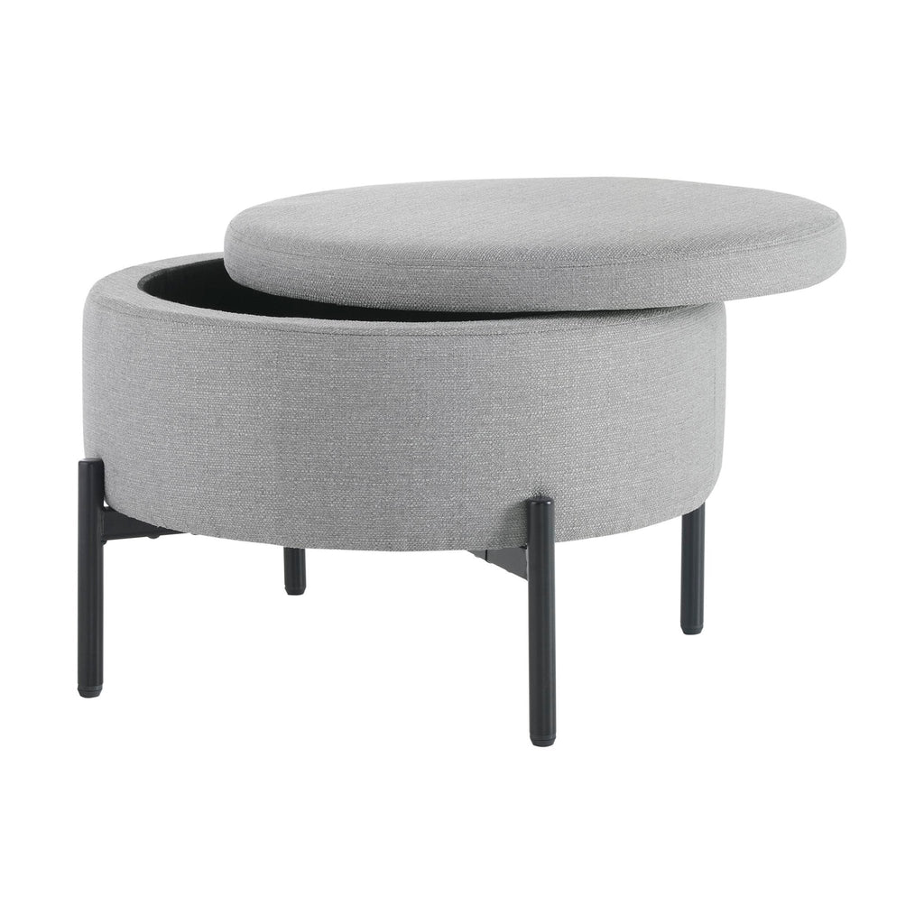 Dusklia - Bristol Pouffe - Mid Grey