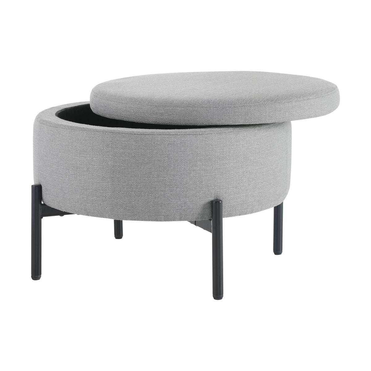 Dusklia - Bristol Pouffe - Mid Grey