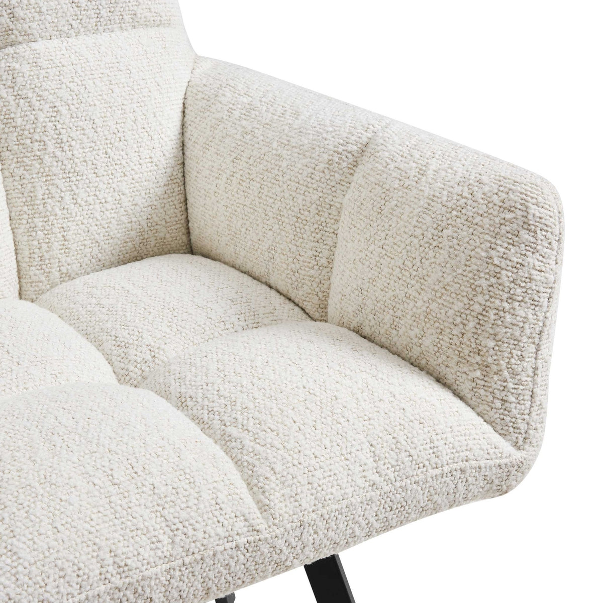 Dusklia - Brooke Dining Chair - Boucle Ivory