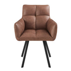 Dusklia - Brooke Dining Chair - Faux Leather - Tan