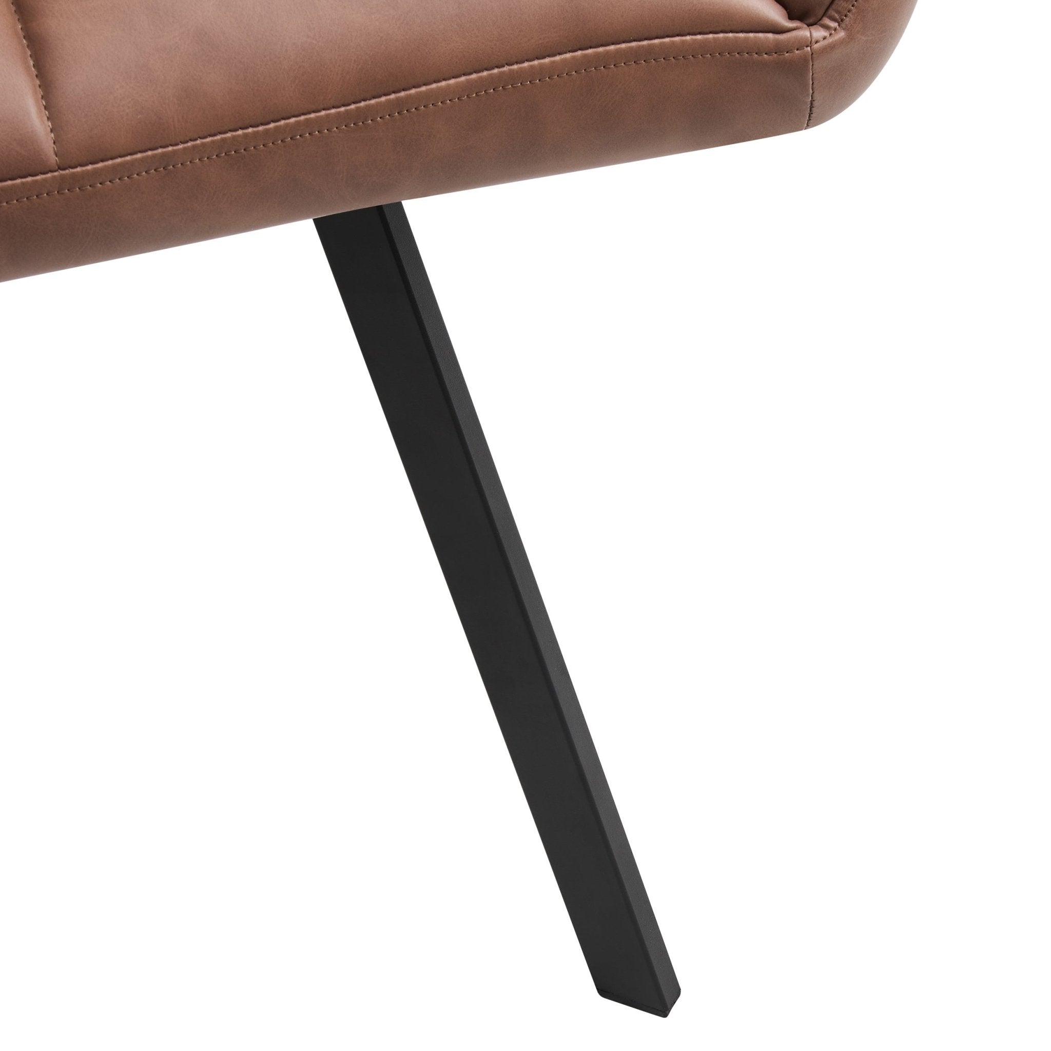 Dusklia - Brooke Dining Chair - Faux Leather - Tan