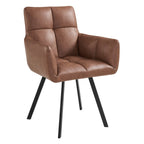 Dusklia - Brooke Dining Chair - Faux Leather - Tan