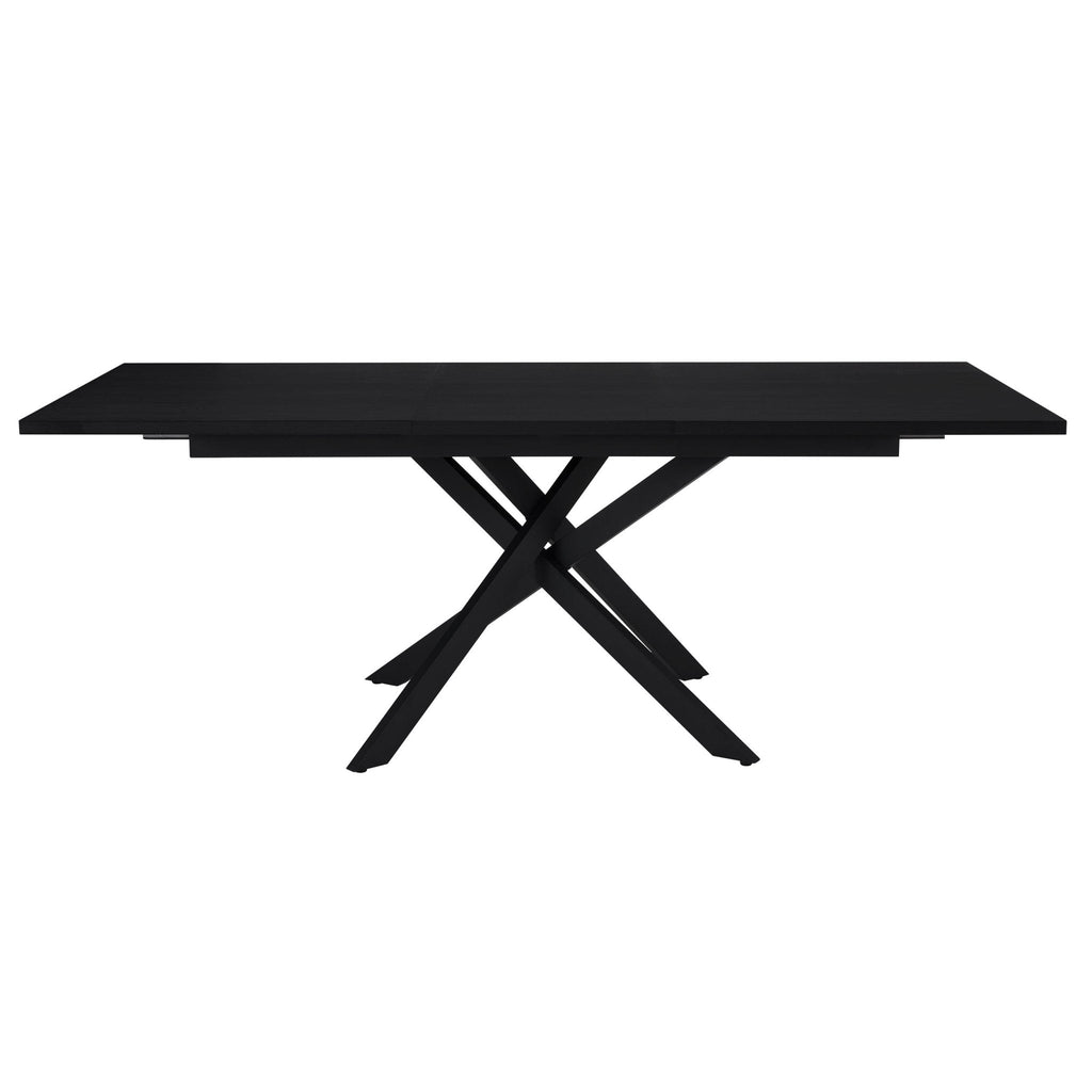Dusklia - Brooke Rectangle Extendable 6-8 Seater Dining Table - Black
