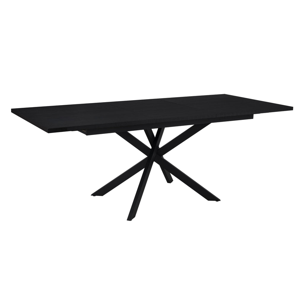 Dusklia - Brooke Rectangle Extendable 6-8 Seater Dining Table - Black