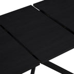 Dusklia - Brooke Rectangle Extendable 6-8 Seater Dining Table - Black