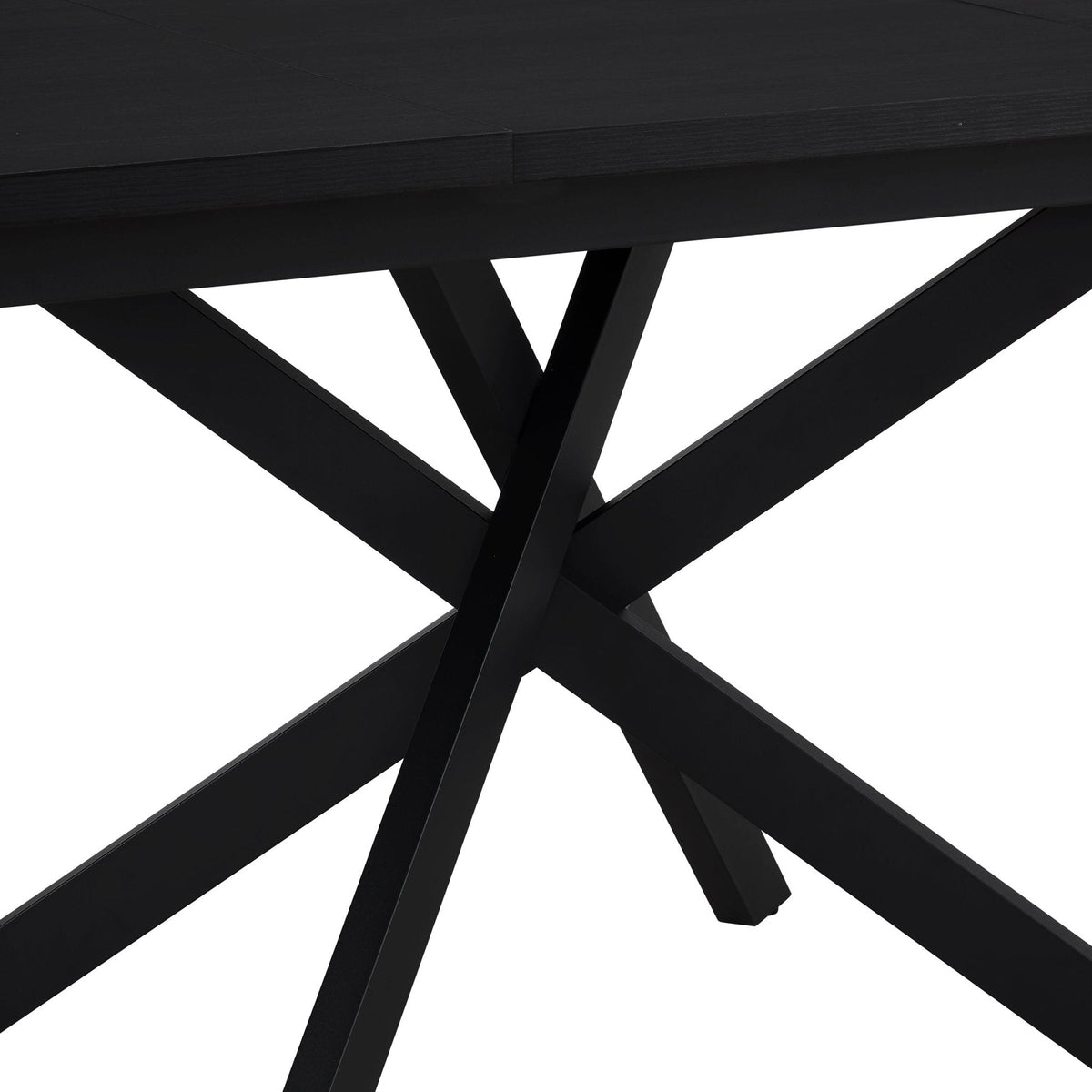 Dusklia - Brooke Rectangle Extendable 6-8 Seater Dining Table - Black