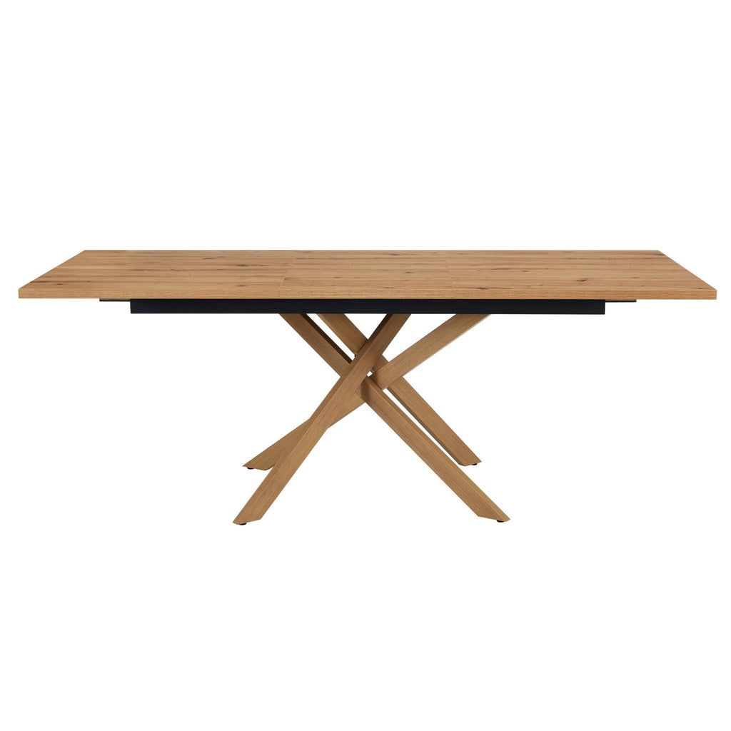 Dusklia - Brooke Rectangle Extendable 6-10 Seater Dining Table - Wood