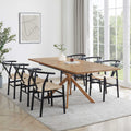 Dusklia - Brooke Rectangle Extendable 6-10 Seater Dining Table - Wood