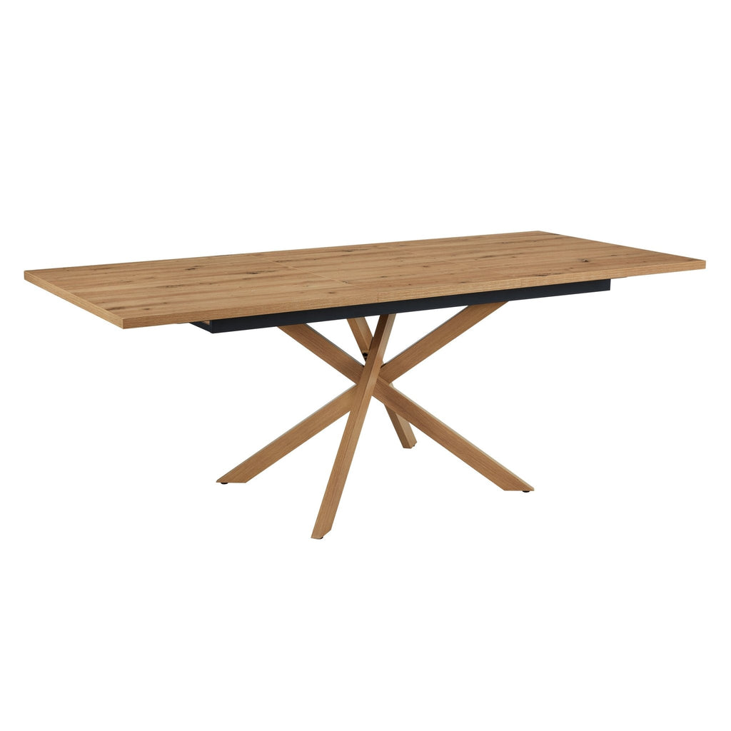 Dusklia - Brooke Rectangle Extendable 6-10 Seater Dining Table - Wood