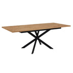 Dusklia - Brooke Rectangle Extendable 6-8 Seater Dining Table - Wood/Black