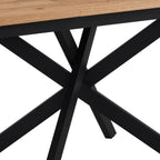 Dusklia - Brooke Rectangle Extendable 6-8 Seater Dining Table - Wood/Black
