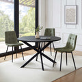 Dusklia - Brooke Round 4-6 Seater Dining Table - Black