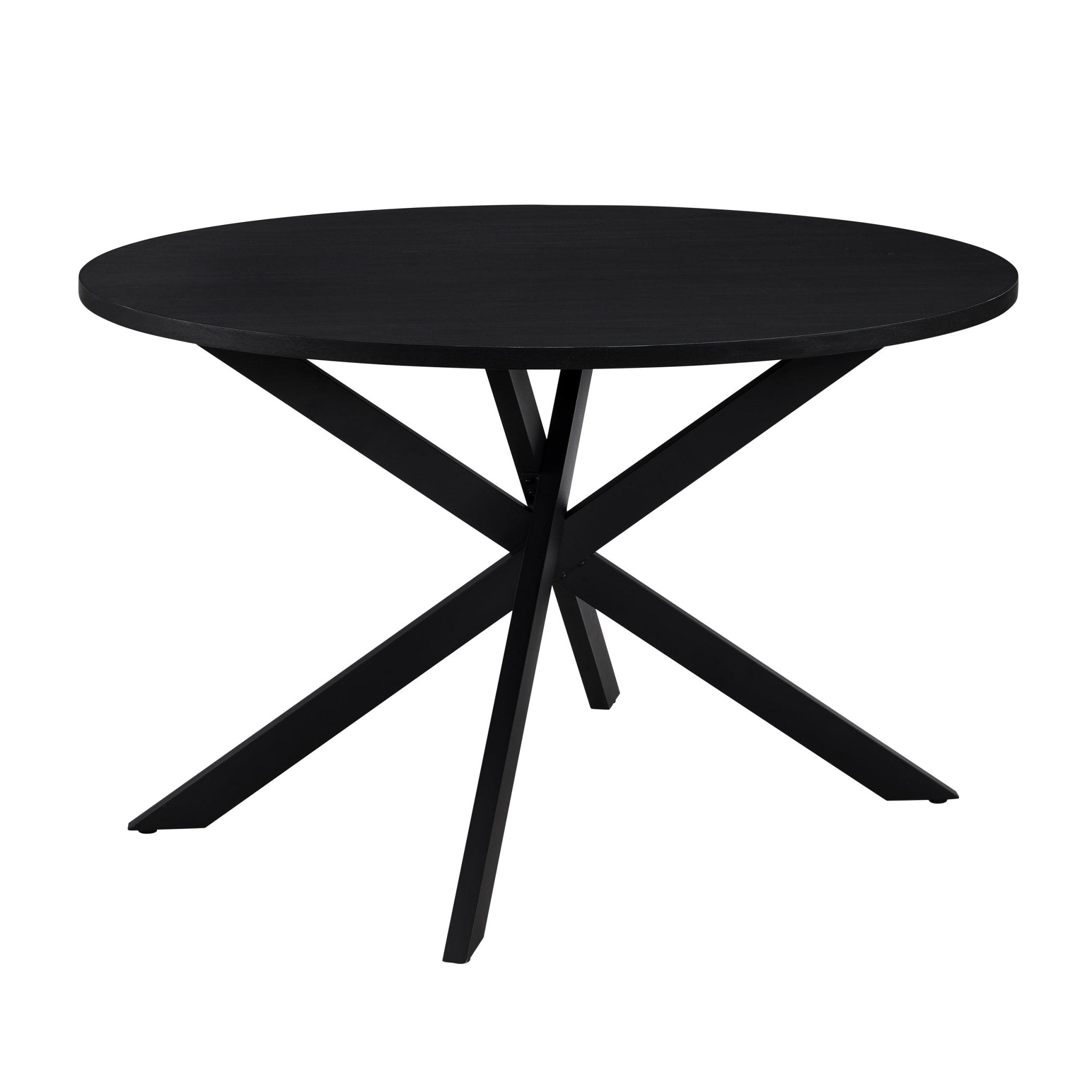 Dusklia - Brooke Round 4-6 Seater Dining Table - Black