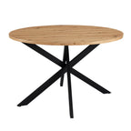 Dusklia - Brooke Round 4-6 Seater Dining Table - Wood/Black