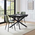 Dusklia - Brooke Square Extendable 4-8 Seater Dining Table - Black