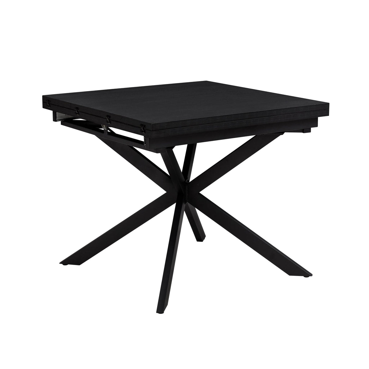 Dusklia - Brooke Square Extendable 4-8 Seater Dining Table - Black