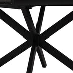 Dusklia - Brooke Square Extendable 4-8 Seater Dining Table - Wood/Black