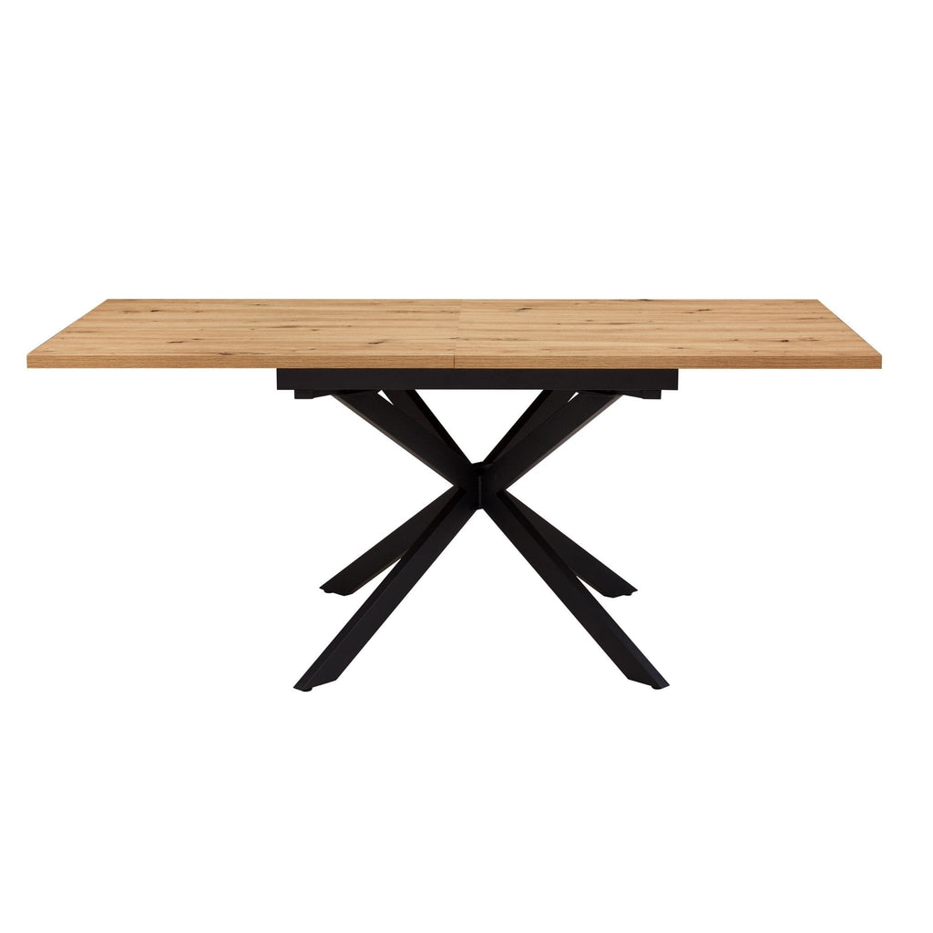 Dusklia - Brooke Square Extendable 4-8 Seater Dining Table - Wood/Black