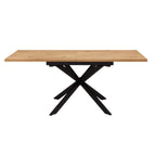 Dusklia - Brooke Square Extendable 4-8 Seater Dining Table - Wood/Black
