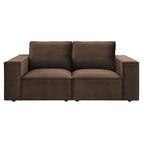 Dusklia - Brooklyn 2 Seater Sofa - Cappuccino