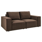 Dusklia - Brooklyn 2 Seater Sofa - Cappuccino