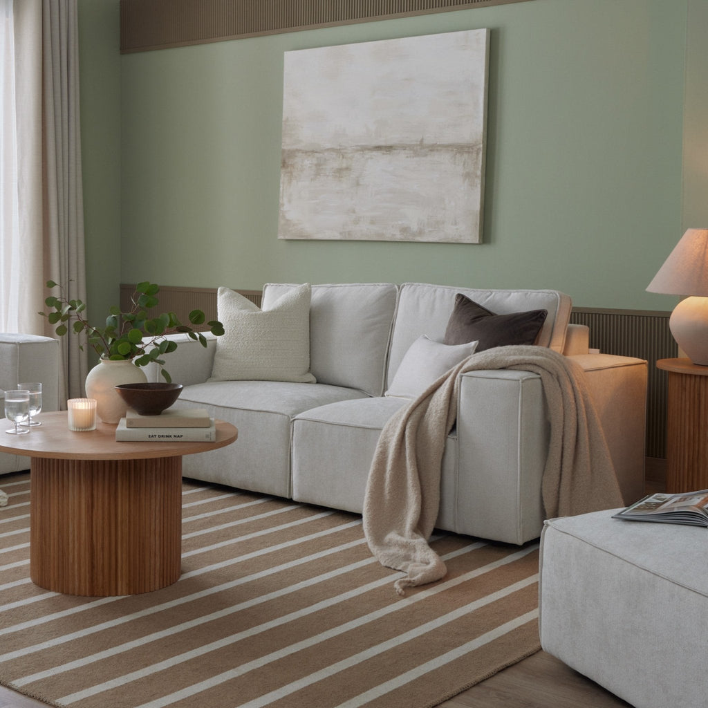 Dusklia - Brooklyn 2 Seater Sofa - Ivory