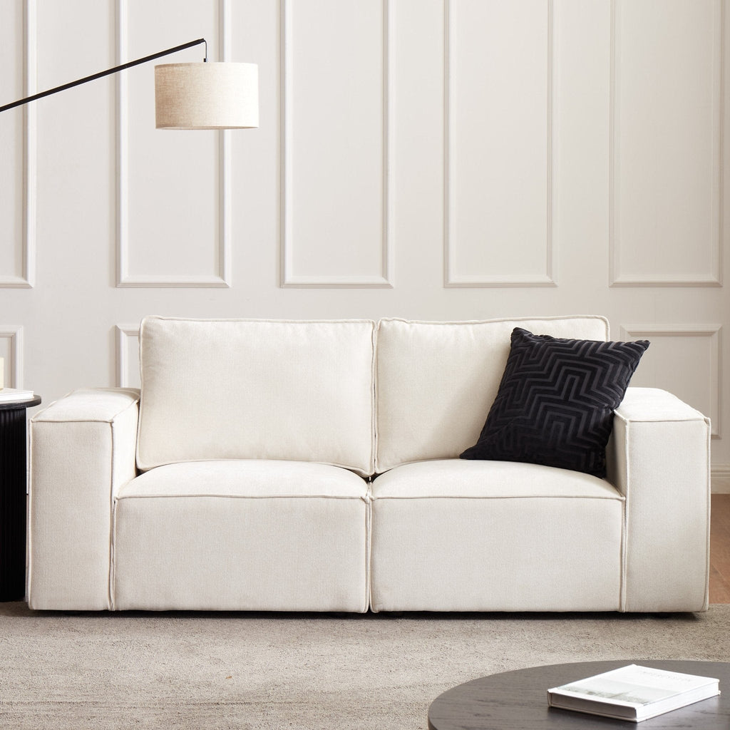 Dusklia - Brooklyn 2 Seater Sofa - Ivory