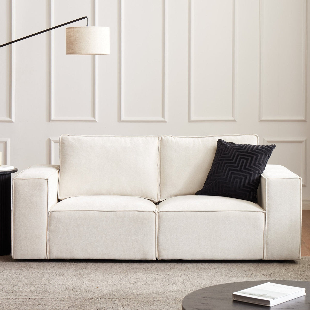 Dusklia - Brooklyn 2 Seater Sofa - Ivory