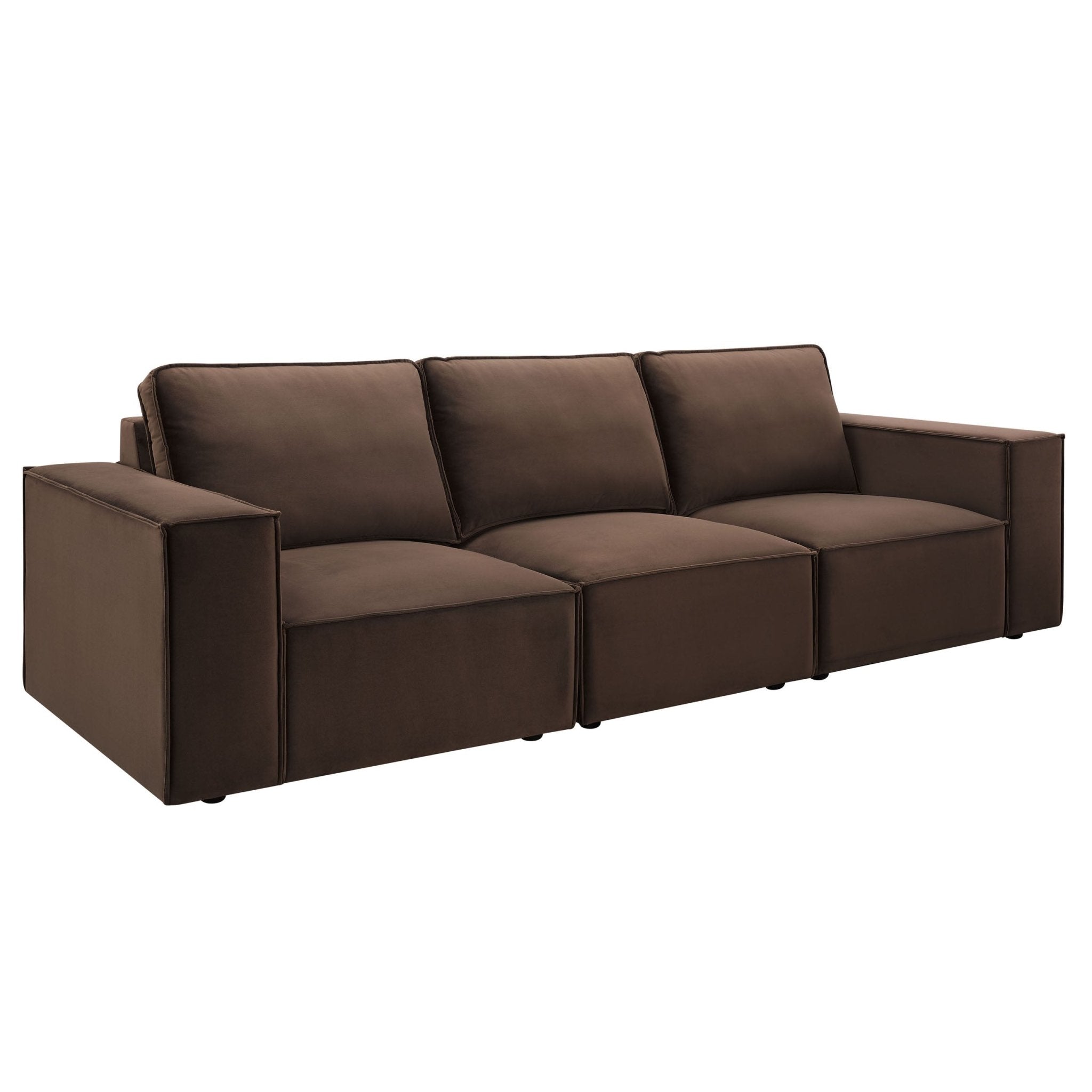 Dusklia - Brooklyn 3 Seater Sofa - Cappuccino