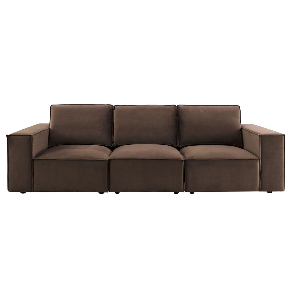 Dusklia - Brooklyn 3 Seater Sofa - Cappuccino