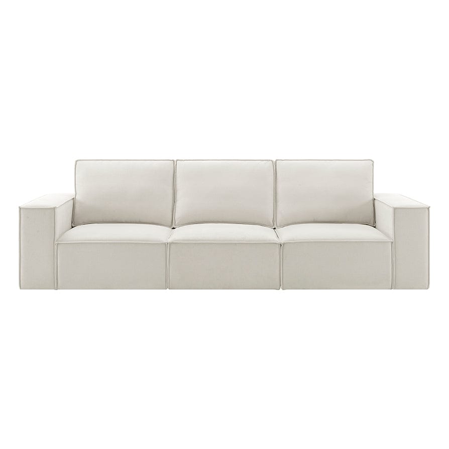 Dusklia - Brooklyn 3 Seater Sofa - Ivory