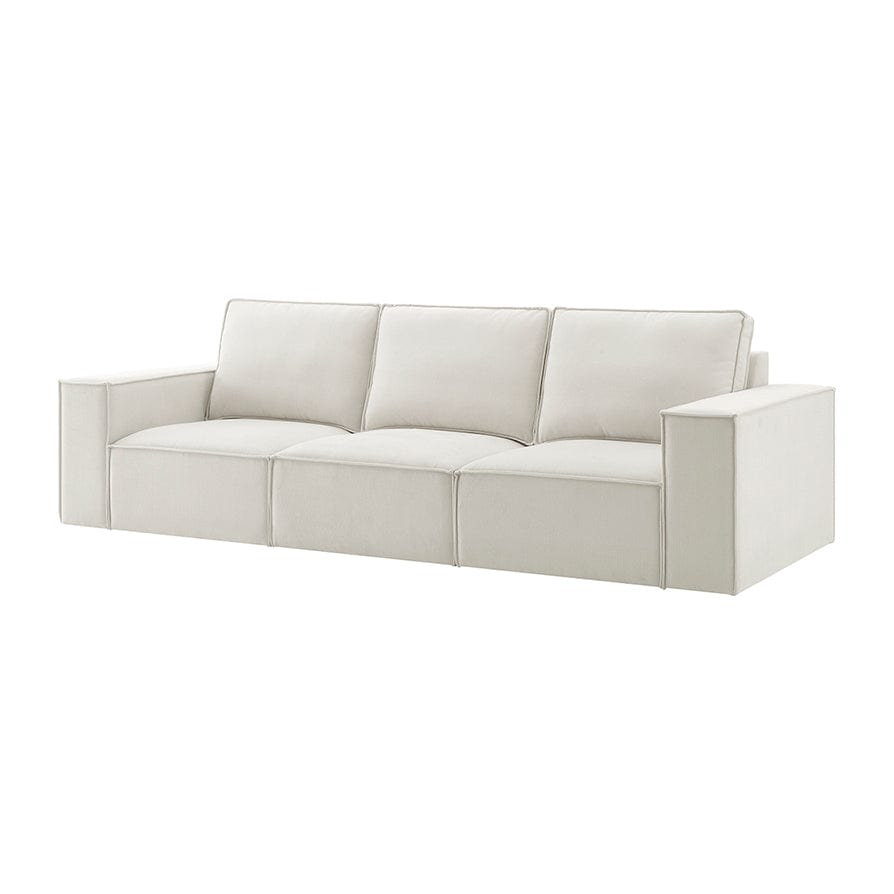 Dusklia - Brooklyn 3 Seater Sofa - Ivory