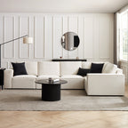 Dusklia - Brooklyn Large Right Hand L-Shape Sofa - Ivory