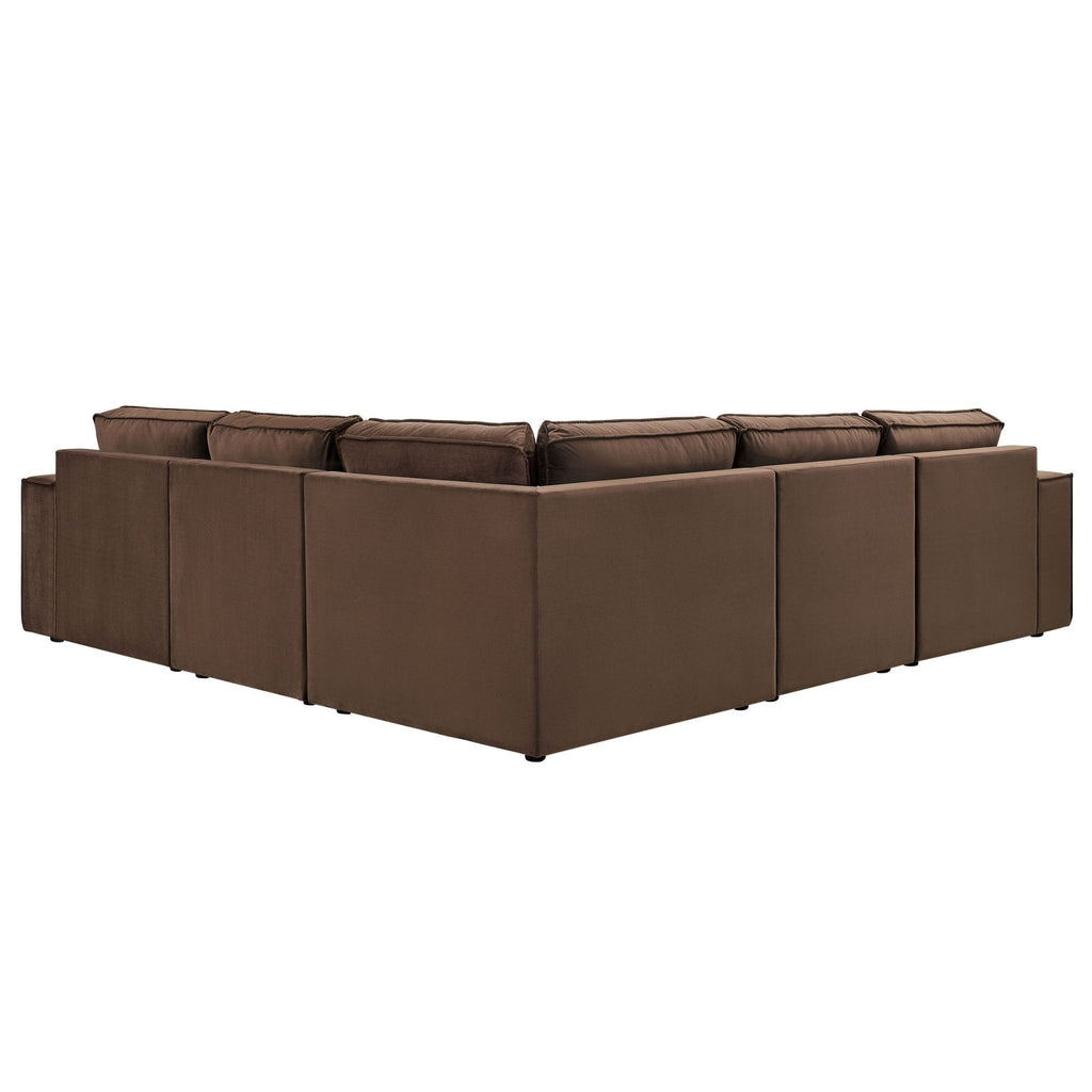 Dusklia - Brooklyn Large Left Hand Corner Sofa - Cappuccino