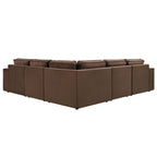 Dusklia - Brooklyn Large Left Hand Corner Sofa - Cappuccino