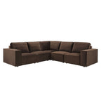Dusklia - Brooklyn Large Left Hand Corner Sofa - Cappuccino