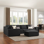 Dusklia - Brooklyn Large Left Hand Corner Sofa - Ink