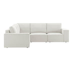 Dusklia - Brooklyn Large Left Hand Corner Sofa - Ivory