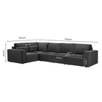 Dusklia - Brooklyn Large Left Hand L-Shape Sofa - Ink