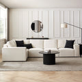 Dusklia - Brooklyn Large Left Hand L-Shape Sofa - Ivory