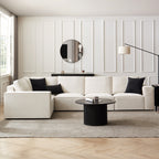 Dusklia - Brooklyn Large Left Hand L-Shape Sofa - Ivory