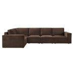 Dusklia - Brooklyn Large Left Hand L-Shape Sofa - Cappuccino