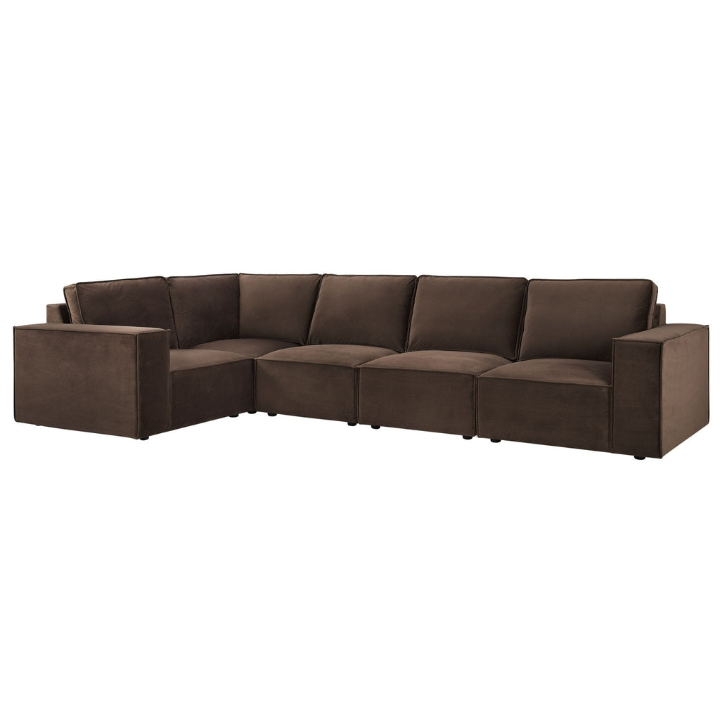 Dusklia - Brooklyn Large Left Hand L-Shape Sofa - Cappuccino