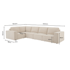 Dusklia - Brooklyn Large Left Hand L-Shape Sofa - Ink