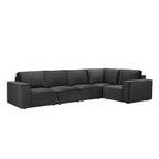 Dusklia - Brooklyn Large Right Hand L-Shape Sofa - Ink