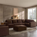 Dusklia - Brooklyn Large Right Hand L-Shape Sofa - Cappuccino