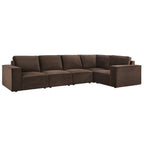 Dusklia - Brooklyn Large Right Hand L-Shape Sofa - Cappuccino